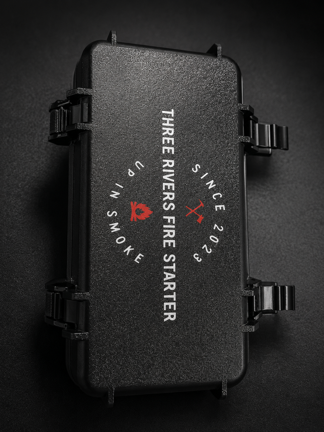 Waterproof container with 110 fire plugs